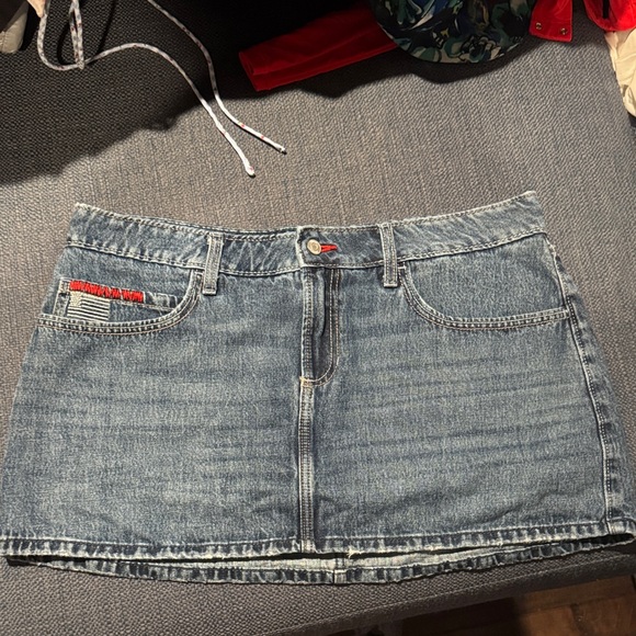 Hollister Dresses & Skirts - Hollister Light Blue Denim Mini Skirt
